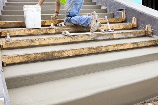 Concrete Steps Pouring in Foley