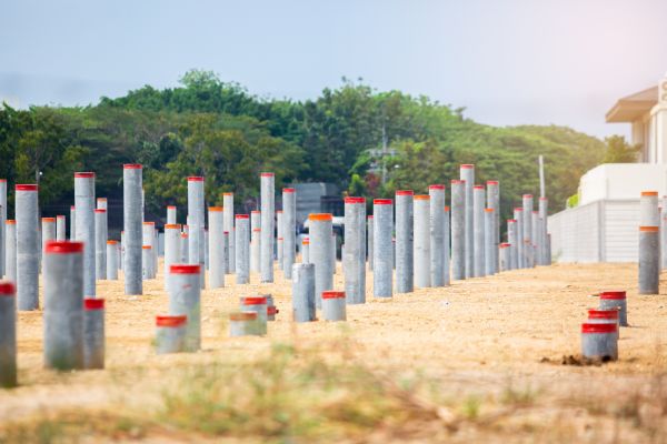 Concrete Pile Installation in Foley