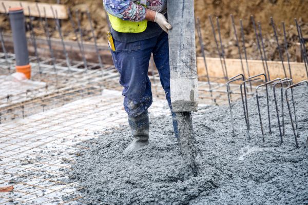 Cabin Foundation Pouring in Foley